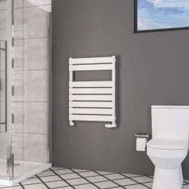 Eastbrook Deddington 800mm x 600mm Towel Rail Gloss White   89.0858