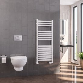 Eastbrook Defford 1200mm x 500mm Towel Rail Gloss White   89.1276