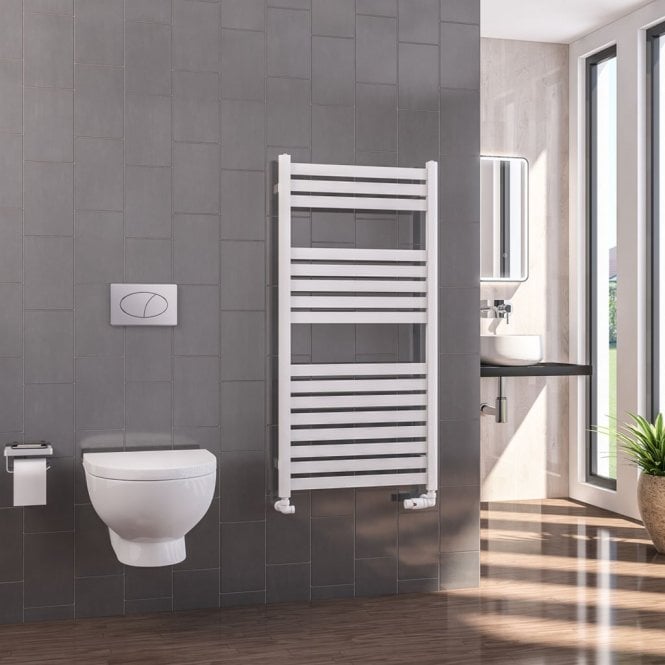 Eastbrook  Defford 1200mm x 600mm Towel Rail Gloss White   89.1277