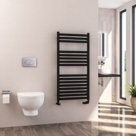 Eastbrook Defford 1200mm x 600mm Towel Rail Matt Black   89.1295