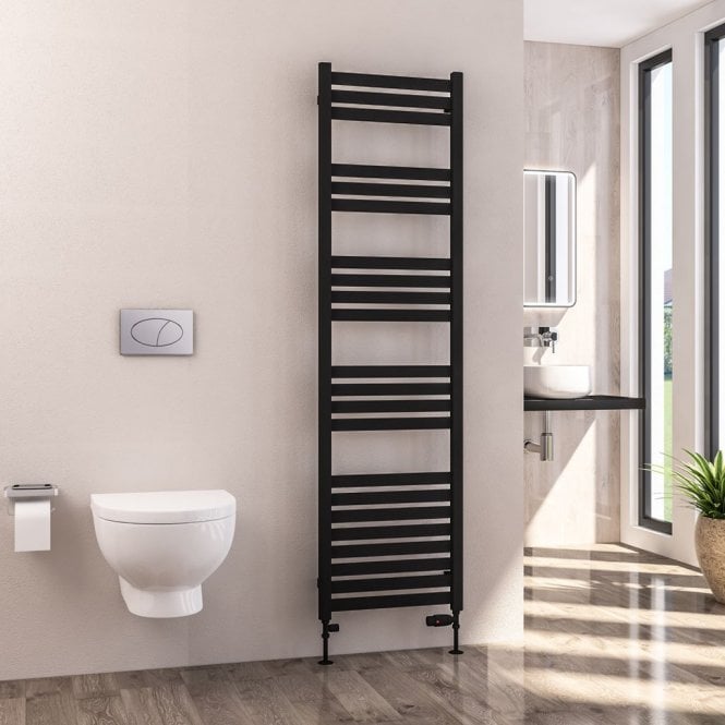 Eastbrook  Defford 1800mm x 500mm Towel Rail Matt Black   89.1296