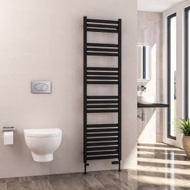 Eastbrook Defford 1800mm x 500mm Towel Rail Matt Black   89.1296