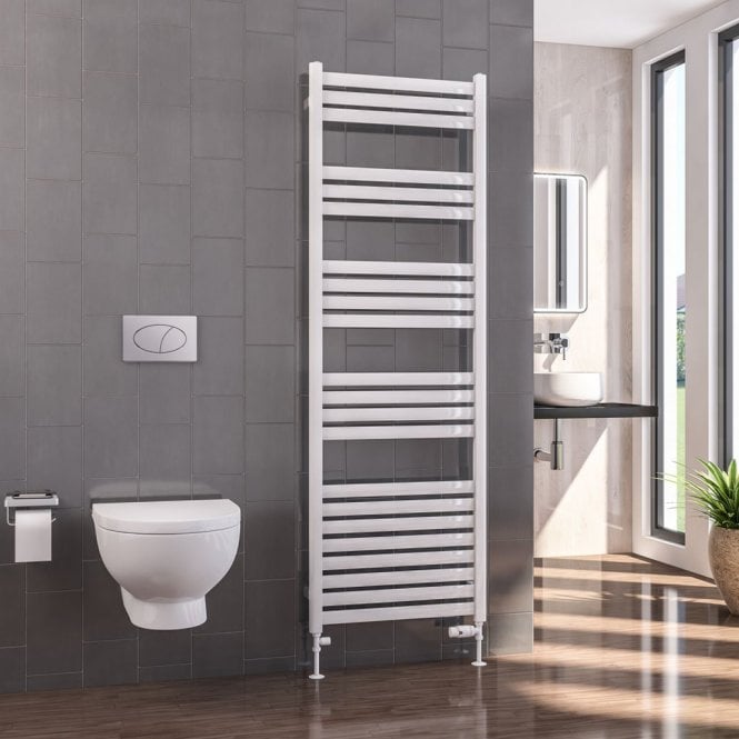 Eastbrook  Defford 1800mm x 600mm Towel Rail Gloss White   89.1279