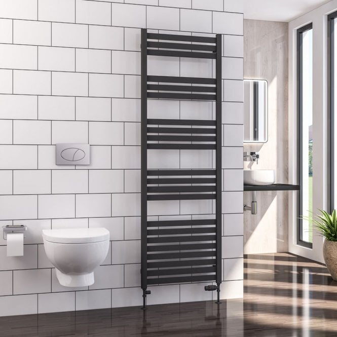 Eastbrook  Defford 1800mm x 600mm Towel Rail Matt Anthracite   89.1291