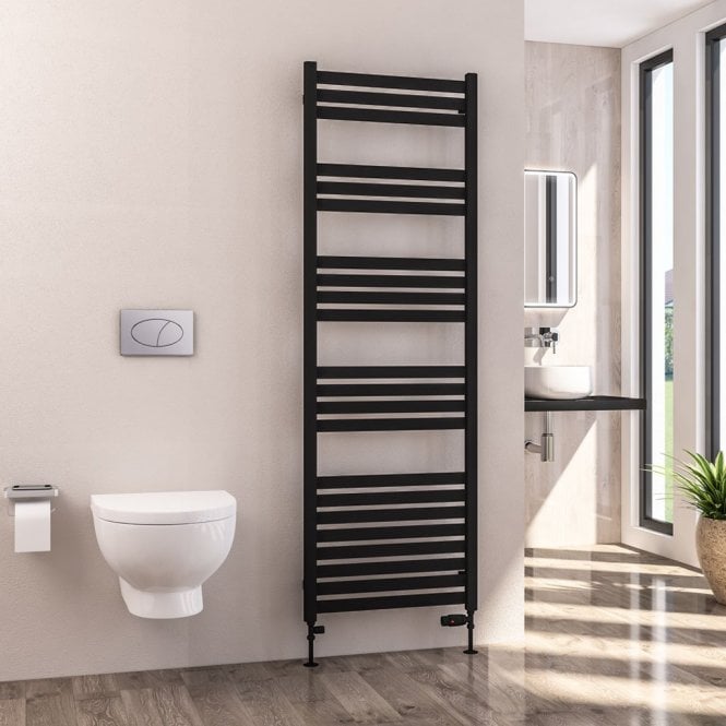 Eastbrook  Defford 1800mm x 600mm Towel Rail Matt Black   89.1297