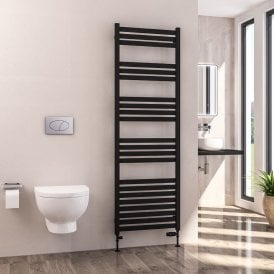 Eastbrook Defford 1800mm x 600mm Towel Rail Matt Black   89.1297