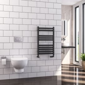 Eastbrook Defford 800mm x 500mm Towel Rail Matt Anthracite   89.1286