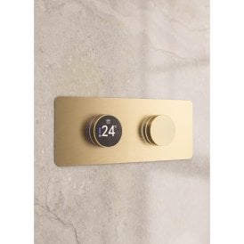 Eastbrook Denali Digital Shower Valve Brushed Brass 93.1076