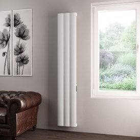 Eastbrook Derwent 1800mm x 304mm Dry Element Aluminium Radiator Matt White   41.0489