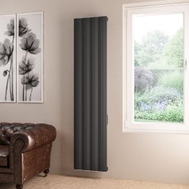 Eastbrook Derwent 1800mm x 404 Dry Element Aluminium Radiator Matt Anthracite   41.0494
