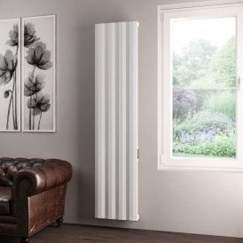 Eastbrook Derwent 1800mm x 404 Dry Element Aluminium Radiator Matt White   41.0490