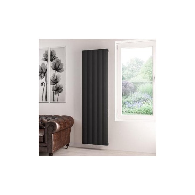 Eastbrook  Derwent 1800mm x 504 Dry Element Aluminium Radiator Matt Black   41.0499