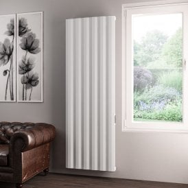 Eastbrook Derwent 1800mm x 604mm Dry Element Aluminium Radiator Matt White   41.0492