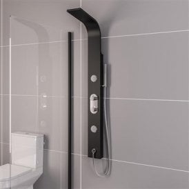 Eastbrook Derwent Shower Panel Black   80.0003