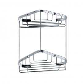 Eastbrook Double Corner Basket 175mm x 175mm x 270mm Chrome   52.210