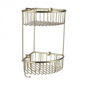 Eastbrook Double Corner Basket Brushed Brass   52.231
