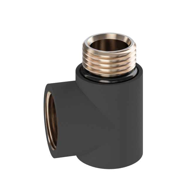 Eastbrook  Dual Fuel Elbow Matt Anthracite   41.4043