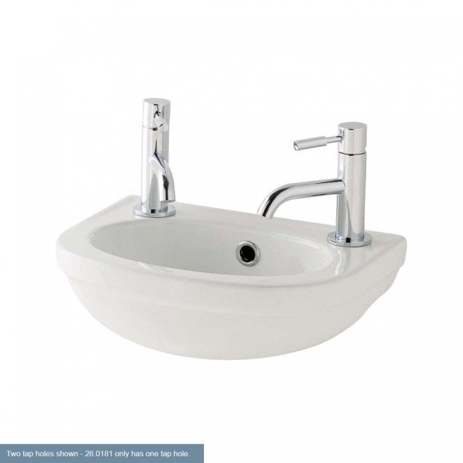 Eastbrook  Dura Cloakroom Basin 450mm 1 Tap Hole   26.0181