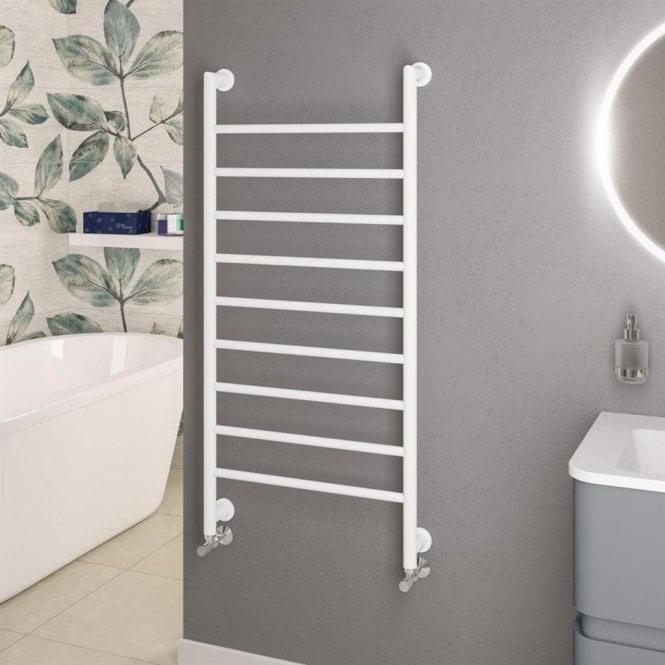 Eastbrook  Eshton 1200mm x 600mm Towel Rail Matt White   61.0053