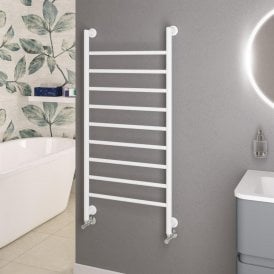 Eastbrook Eshton 1200mm x 600mm Towel Rail Matt White   61.0053