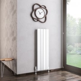 Eastbrook Fairford 1200mm x 375mm Aluminium Radiator Matt White   89.0221