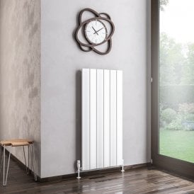 Eastbrook Fairford 1200mm x 565mm Aluminium Radiator Matt White   89.0737