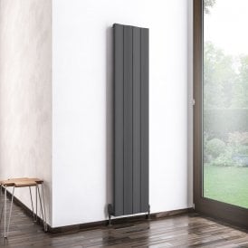 Eastbrook Fairford 1800mm x 375mm Aluminium Radiator Matt Anthracite   89.0228