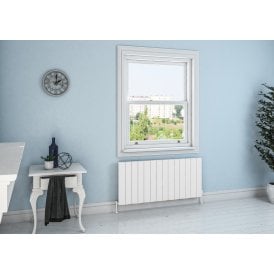 Eastbrook Fairford 600mm x 1325mm Aluminium Radiator Matt White   89.0220
