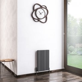 Eastbrook Fairford 600mm x 375mm Aluminium Radiator Matt Anthracite   89.0223