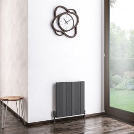 Eastbrook Fairford 600mm x 565mm Aluminium Radiator Matt Anthracite   89.0224