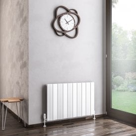 Eastbrook Fairford 600mm x 945mm Aluminium Radiator Matt White   89.0219