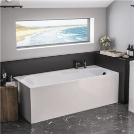 Eastbrook Fitzroy 5mm Double Ended 1700mm x 750mm Left Hand 238 Litre Bath   42.0261