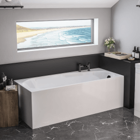 Eastbrook Fitzroy Beauforte Double Ended Left Hand 1700mm x 750mm 238 Litre Bath   42.1261