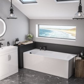 Eastbrook Fitzroy Beauforte Double Ended Right Hand 1700mm x 750mm 238 Litre Bath   42.1262