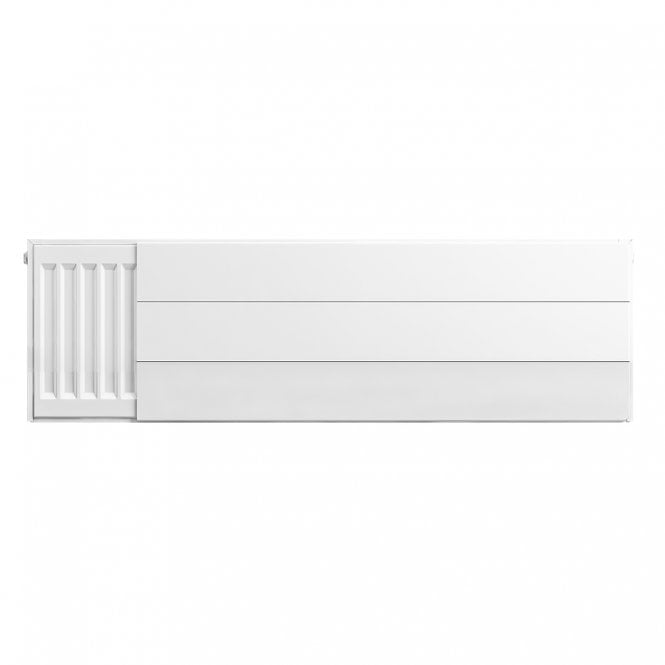 Eastbrook  Flat Cover Plate With Lines 300mm x 600mm Gloss White   25.5070