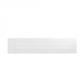 Eastbrook Flat Cover Plate With Lines 400mm x 1800mm Gloss White   25.5088