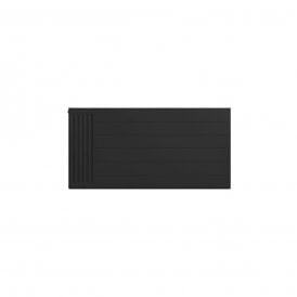 Eastbrook Flat Cover Plate With Lines 600mm x 1200mm Matt Black   25.5132