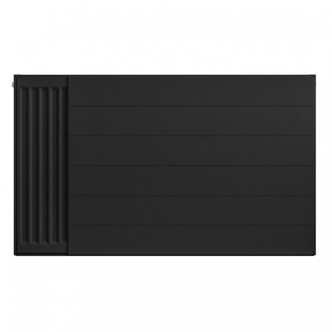 Eastbrook  Flat Cover Plate With Lines 600mm x 400mm Matt Black   25.5128