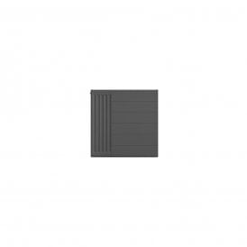 Eastbrook Flat Cover Plate With Lines 600mm x 600mm Matt Anthracite   25.5121