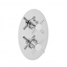 Eastbrook Flow Cross Handles Each Chrome   68.0025