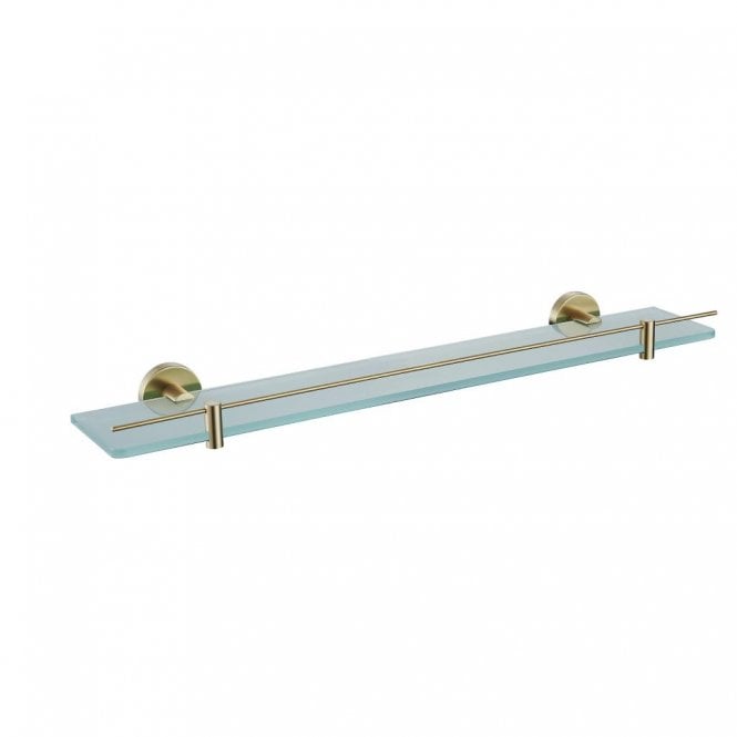 Eastbrook  Genoa Glass Shelf With Barrier Brushed Brass 52.086