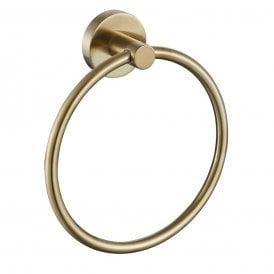 Eastbrook Genoa Metal Towel Ring Brushed Brass 52.091