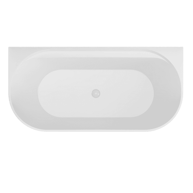 Eastbrook  Grafton D Shaped Bath White   33.0054