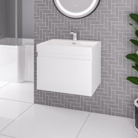 Eastbrook Gravina 60cm Wall Hung Basin White   36.0062