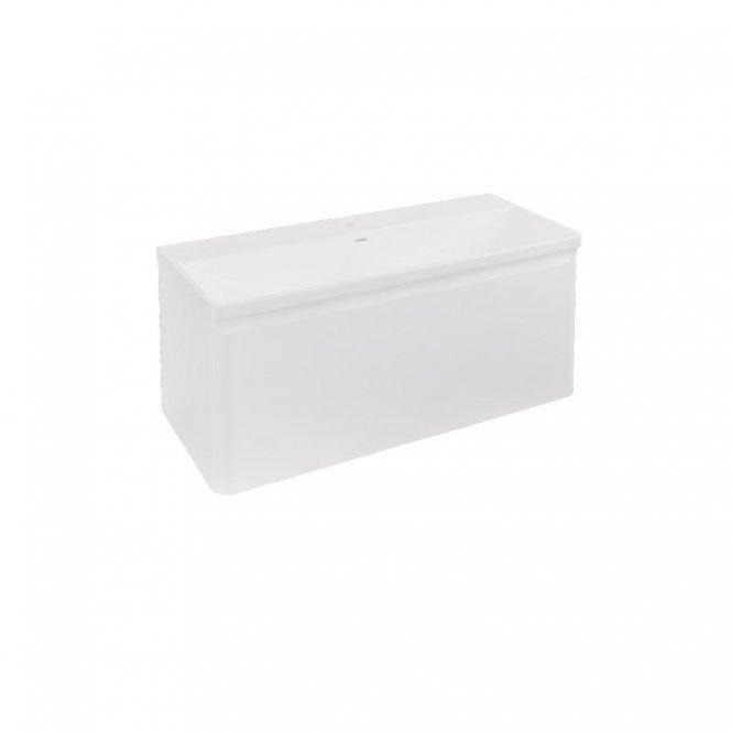 Eastbrook  Grovely 100cm Wall Hung Unit High Gloss White 37.2110