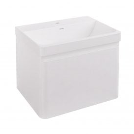Eastbrook Grovely 60cm Wall Hung Unit 1 Drawer High Gloss White   37.2068