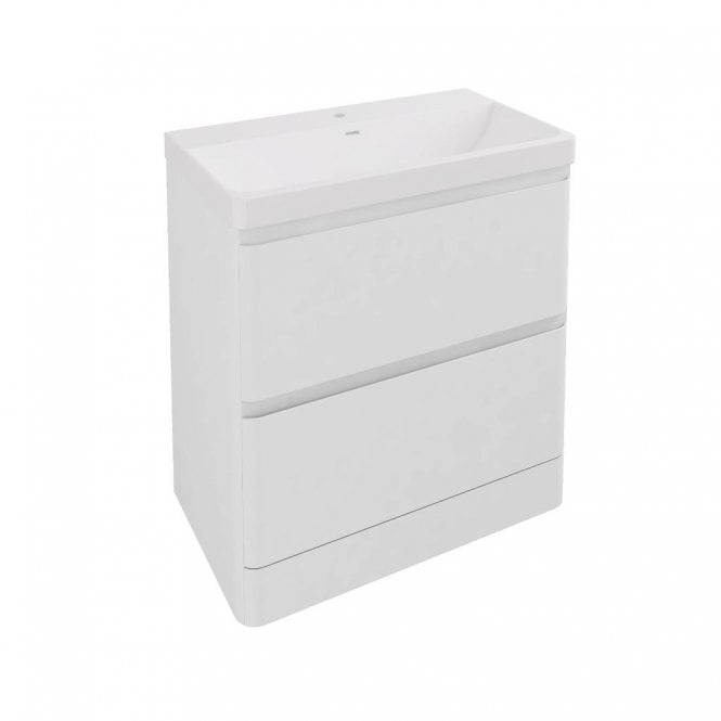 Eastbrook  Grovely 80cm Floor Standing Drawer Unit High Gloss White 37.2114