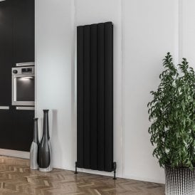 Eastbrook Guardia 1800mm x 470mm Aluminium Radiator Matt Black   86.0037