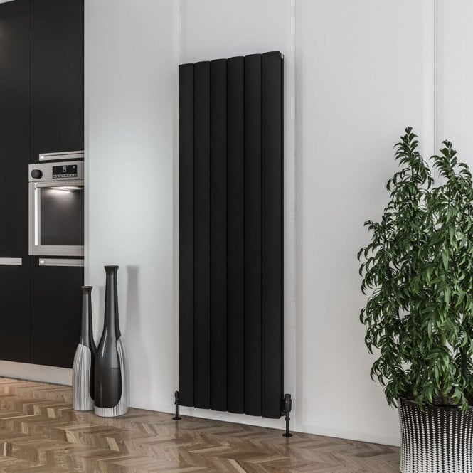 Eastbrook  Guardia 1800mm x 565mm Aluminium Radiator Matt Black   86.0294