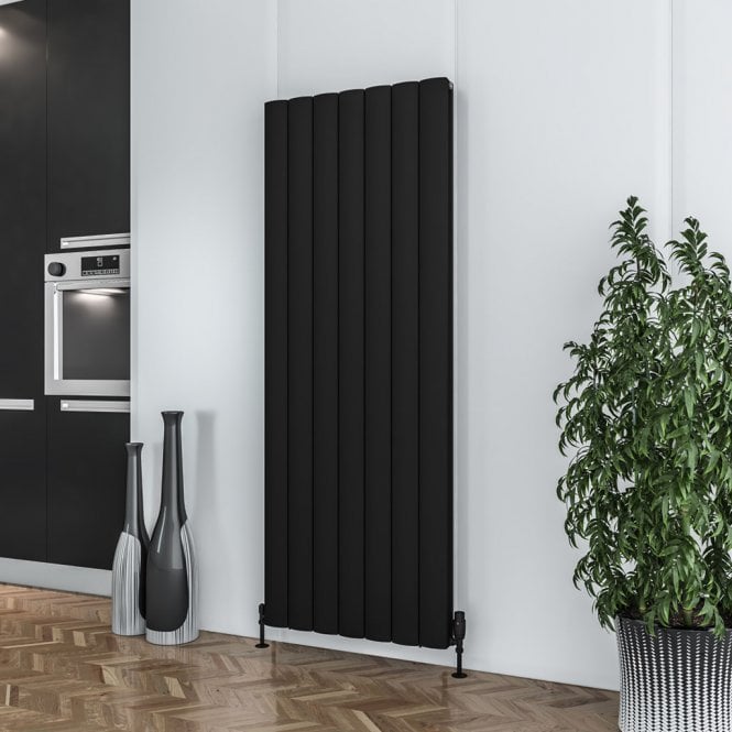 Eastbrook  Guardia 600mm x 1040mm Aluminium Radiator Matt Black   86.0497